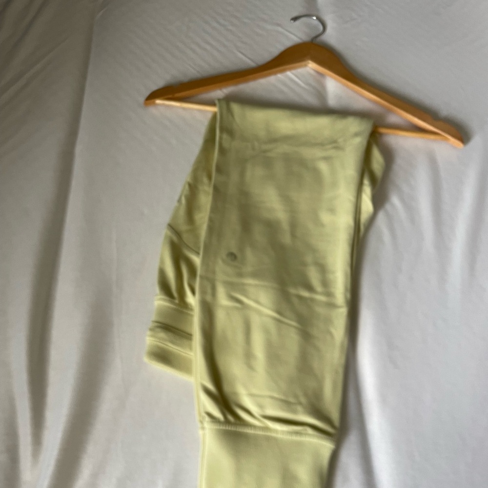 lululemon athletica Light Yellow Track Pants